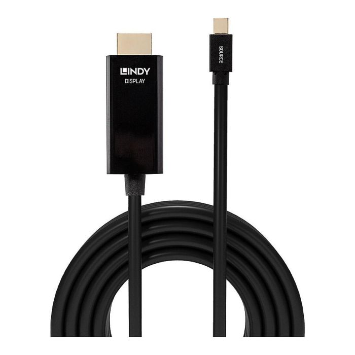 LINDY 36927 Mini DisplayPort a HDMI Cable 4K30 Pasivo 2m Macho a Macho para Video 3840x2160 1