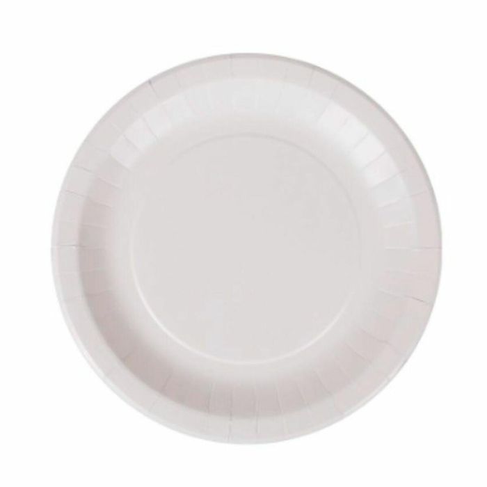 Set de Platos Algon Desechables Blanco Cartón 28 cm (36 Unidades) 1