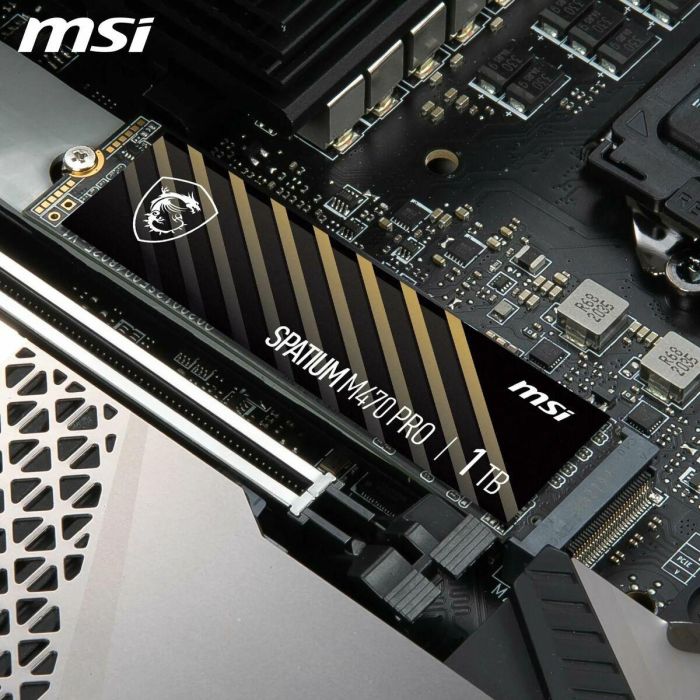 MSI Spatium M470 PRO 1TB PCIe 4.0 NVMe M.2 SSD 3D NAND - Lectura 6000MB/s, Escritura 5000MB/s 12