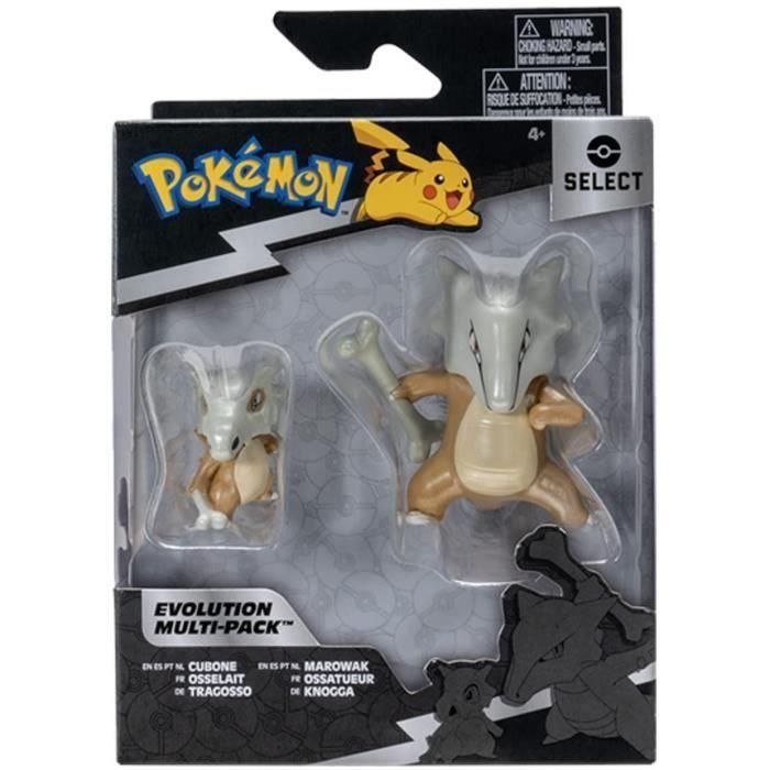 Bandai BAN3701405812379 Pokémon Evolution Pack Osselait (5 cm) y Ossatueur (10 cm) 2
