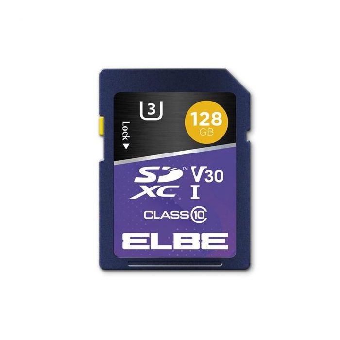 Tarjeta Sd 128Gb Para Resolución 4K U3 ELBE SD-3128 2