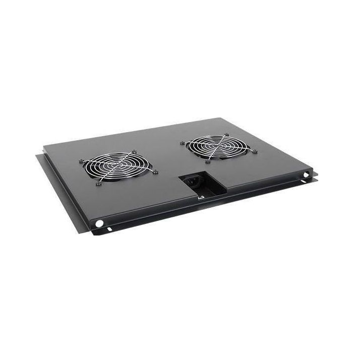 MicroConnect Unidad de Ventilación para Racks de Fondo 600 mm, 2 Ventiladores