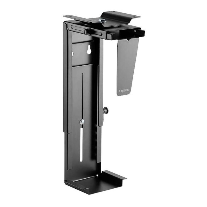 Logilink Soporte para Torre de Ordenador Bajo Mesa o Fijación en Pared, Giratorio, Negro 1