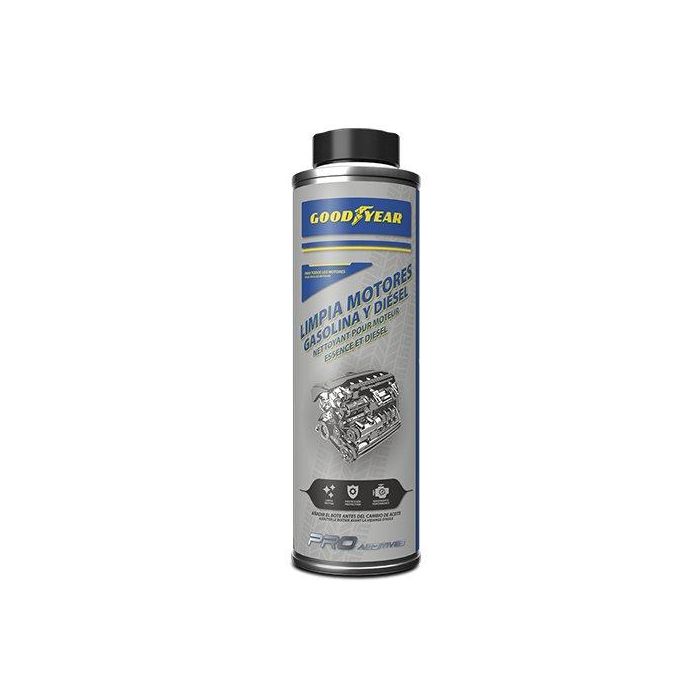 Goodyear GODA0012 Limpia Motores Gasolina y Diésel 300 mL para Circuito de Aceite y Transmisión. Compatible con Turbos y FAP. Goodyear GODA0012 Limpia Motores Gasolina y Diésel 300 mL para Circuito de Aceite y Transmisión. Compatible con Turbos y FAP.