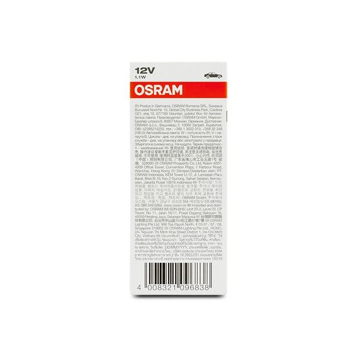 Osram 2473Mfx6 Bx8,4D1,1 W 12 V | 10 Unidades OS2473MFX6 2 Osram 2473Mfx6 Bx8,4D1,1 W 12 V | 10 Unidades OS2473MFX6 2