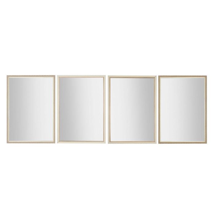 Espejo de pared Home ESPRIT Blanco Marrón Beige Gris 66 x 2 x 92 cm 70 x 2 x 97 cm (4 Unidades) 0 Espejo de pared Home ESPRIT Blanco Marrón Beige Gris 66 x 2 x 92 cm 70 x 2 x 97 cm (4 Unidades) 0