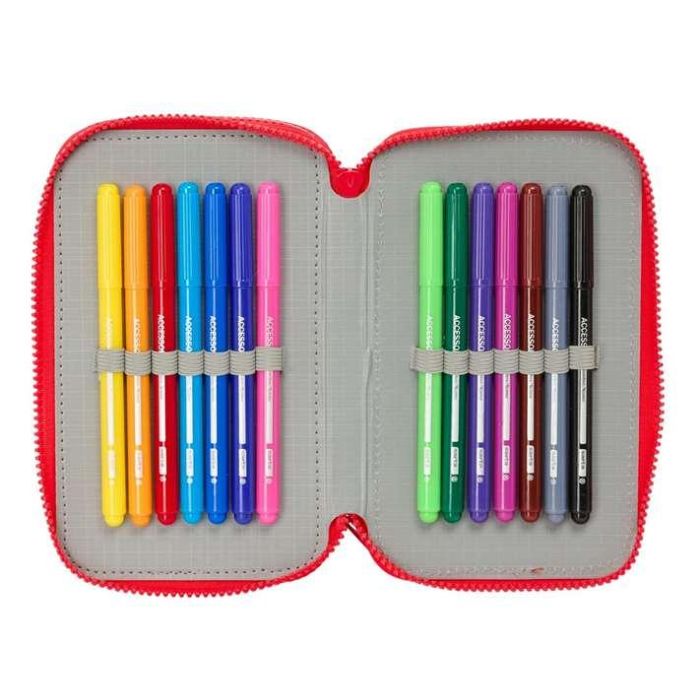 Plumier Triple Mickey Mouse Clubhouse Good day Azul 12,5 x 19,5 x 5,5 cm 37 Piezas 4 Plumier Triple Mickey Mouse Clubhouse Good day Azul 12,5 x 19,5 x 5,5 cm 37 Piezas 4