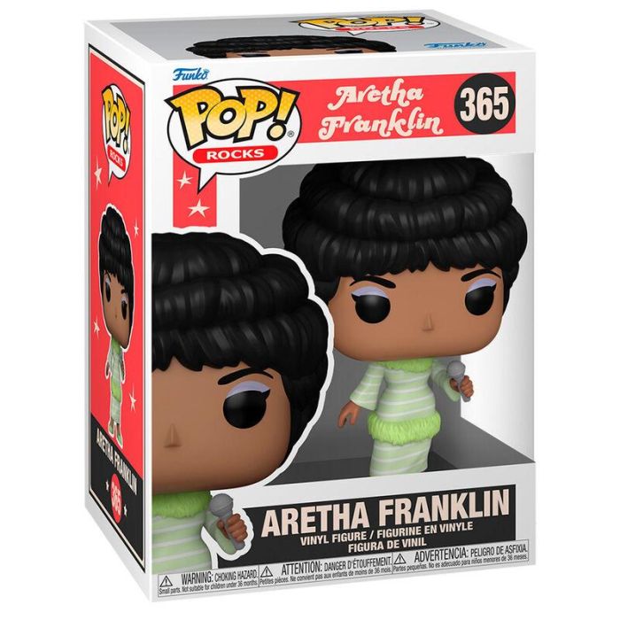 FUNKO Figura POP Aretha Franklin Vinilo 9cm Coleccionable
