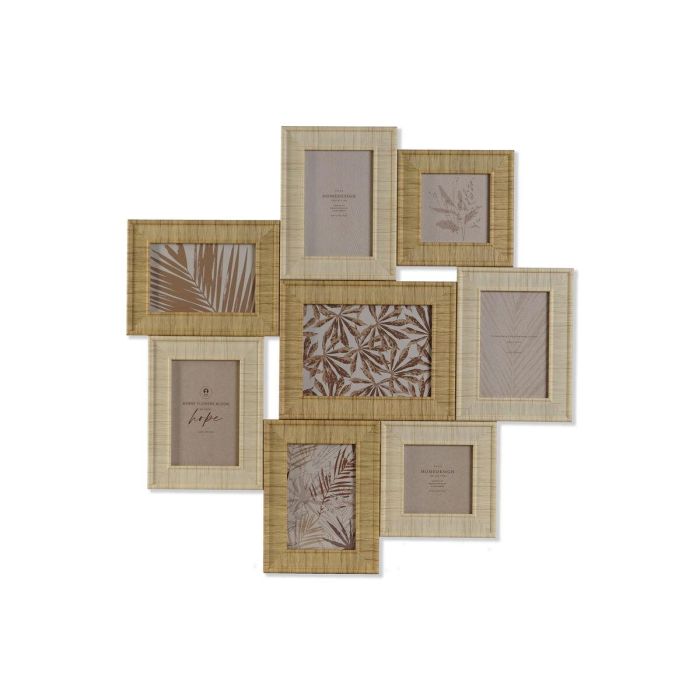 Marco Multifoto Scandi DKD Home Decor Natural Beige 2 x 59 x 60 cm