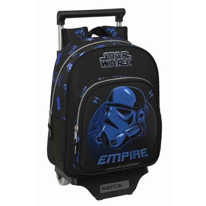 Mochila Escolar con Ruedas Star Wars Digital escape Negro 27 x 33 x 10 cm