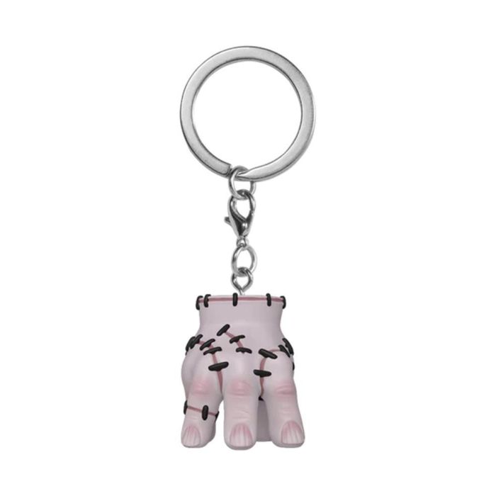 Funko 86678 Llavero POP! Keychain Thing de Miércoles Addams Netflix. Figura de vinilo, 10,2 cm, accesorio oficial coleccionable.