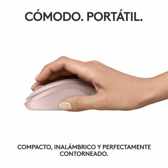 Logitech M240 Mouse Bluetooth, inalámbrico, compacto, portátil, monitoreo de fluidos - rosa 4