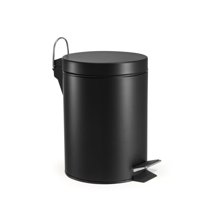 Confortime Cubo Basura Metal con Pedal 5 Lt Negro 4