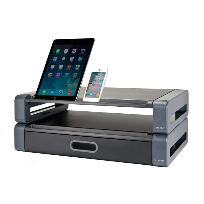 Q-connect Soporte para Monitor Deluxe 486x276x96 mm | Eleva el Monitor a 24'' 2 Q-connect Soporte para Monitor Deluxe 486x276x96 mm | Eleva el Monitor a 24'' 2