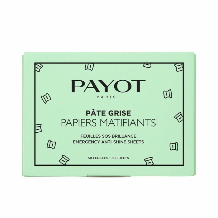 Payot PÂTE GRISE Papeles Matificantes Absorbentes SOS Brillos para Piel Grasa y Mixta - Control de Sebo Instantáneo - 50 Hojas Payot PÂTE GRISE Papeles Matificantes Absorbentes SOS Brillos para Piel Grasa y Mixta - Control de Sebo Instantáneo - 50 Hojas