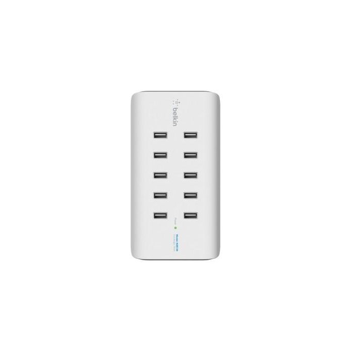 Belkin Rockstar 10-Port USB-Lad.120W, 2,4A je Port,white