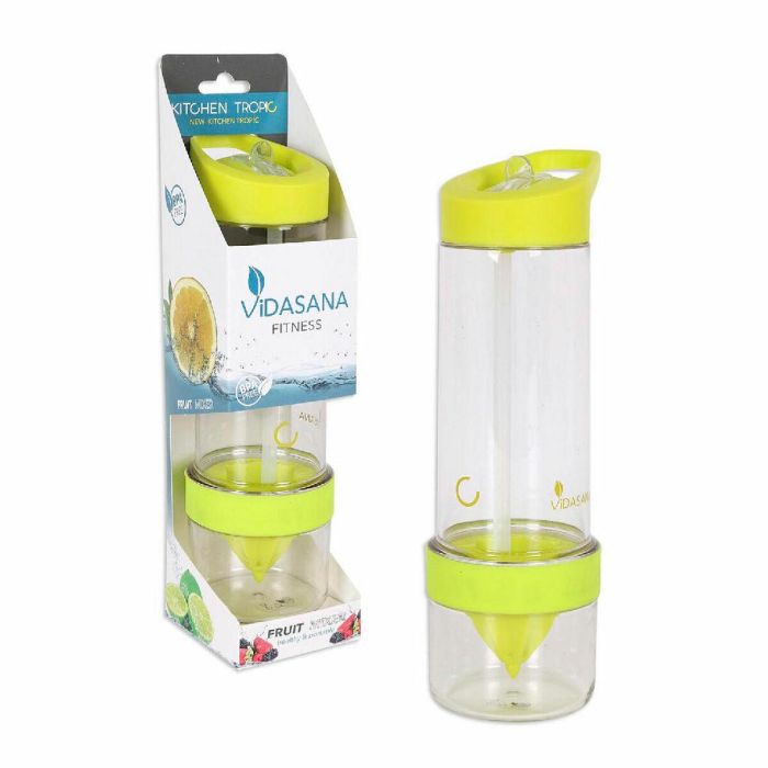 Botella Kitchen Tropic Amarillo Mezclador 7,5 x 24,5 cm (2 Unidades) 1