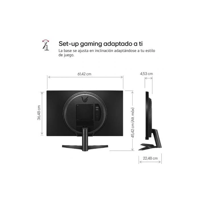 LG Monitor Gaming UltraGear 27GS60F-B 27" Full HD 180Hz IPS 1ms Negro 4 LG Monitor Gaming UltraGear 27GS60F-B 27" Full HD 180Hz IPS 1ms Negro 4