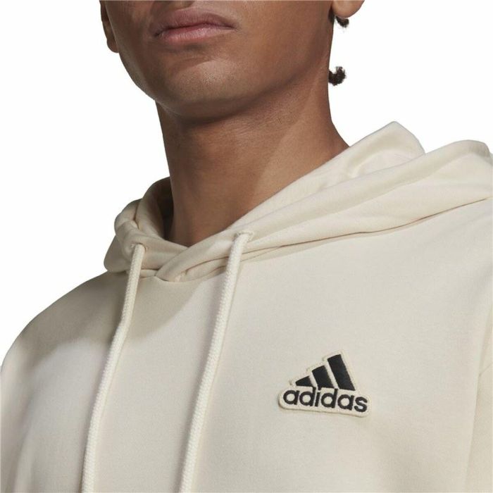 Sudadera con Capucha Hombre Adidas Essentials Feelcomfy Beige 2 Sudadera con Capucha Hombre Adidas Essentials Feelcomfy Beige 2