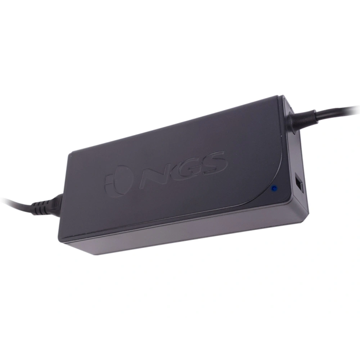 Ngs Adaptador de Corriente W-90 Automático 90W con 9 Adaptadores y Salida USB 2A 1