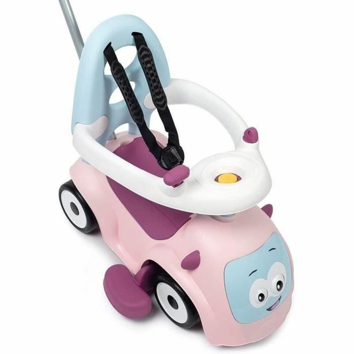 Smoby Maestro Balade Pink Ride-On para niños a partir de 6 meses con Ruedas Silenciosas y Bocina 1