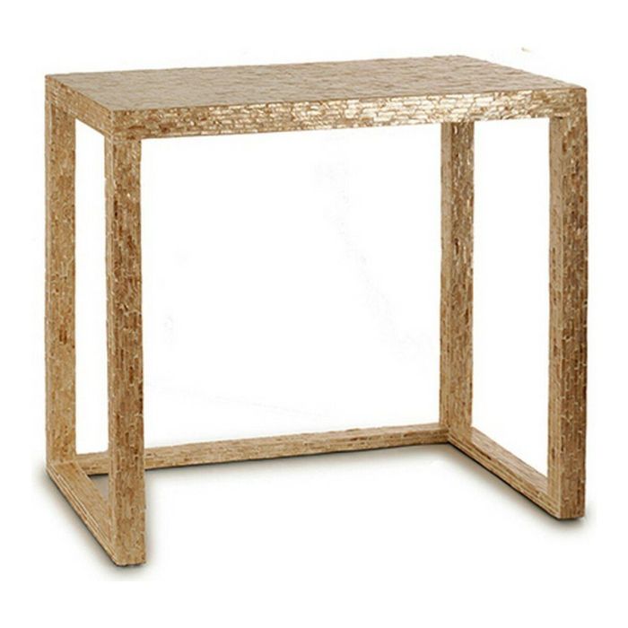 Mesa Recibidor Beige Blanco Dorado Nácar Aglomerado 30,5 x 78 x 90,5 cm Mesa Recibidor Beige Blanco Dorado Nácar Aglomerado 30,5 x 78 x 90,5 cm
