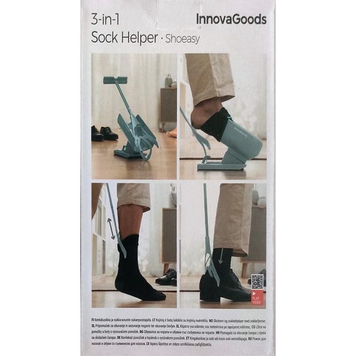 Calzador de Calcetines y Zapatos con Quitacalcetines Shoeasy InnovaGoods 11 Calzador de Calcetines y Zapatos con Quitacalcetines Shoeasy InnovaGoods 11