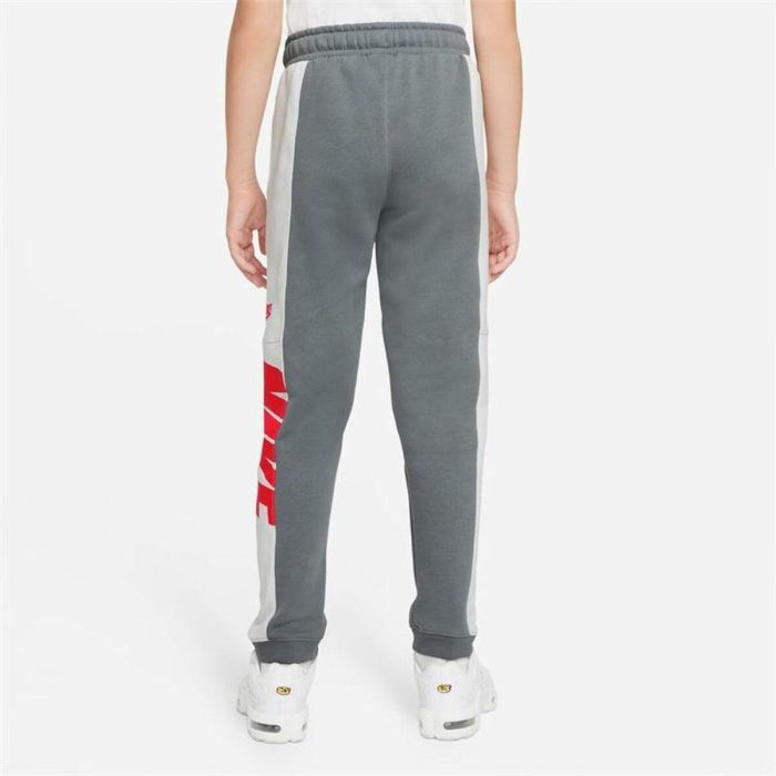 Pantalón de Chándal para Niños Nike Sportswear Blanco Gris oscuro 5