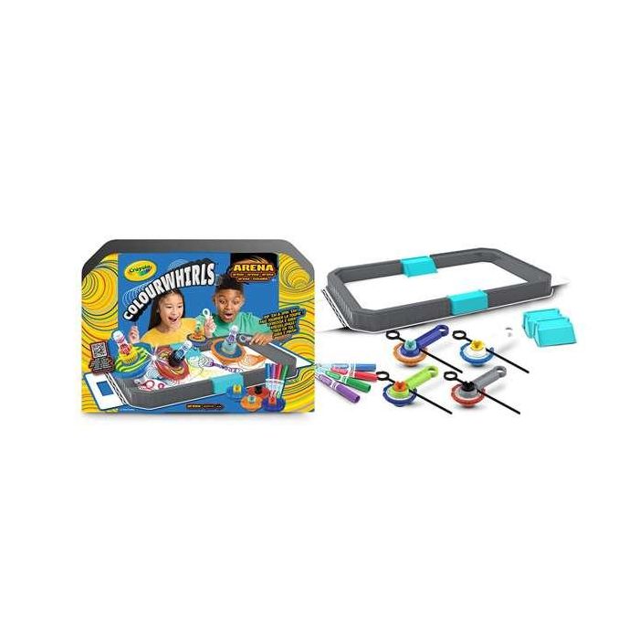 Crayola Colourwhirls Arena de Combate con 4 PintaPeonzas Surtidas +6 Años 40x8,5x27,5 cm 1 Crayola Colourwhirls Arena de Combate con 4 PintaPeonzas Surtidas +6 Años 40x8,5x27,5 cm 1