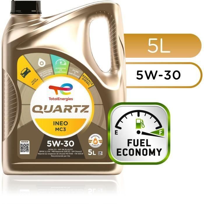Aceite Motor Total 1L Cuarzo Ineo Mc3 5W30 2