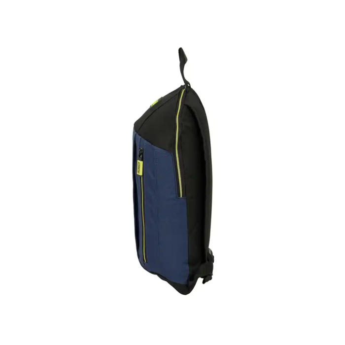 Safta Mochila Mini Munich Track Color Negro con Cremallera Vertical 390x220x100 mm 2