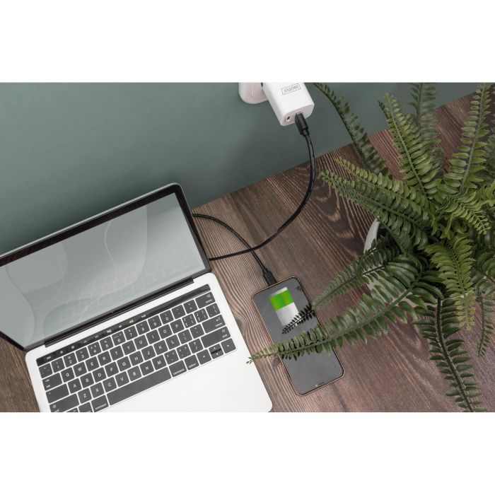 DIGITUS USB 2.0 Anschlusskabel Typ C -A St/St 3.0m. sw 1