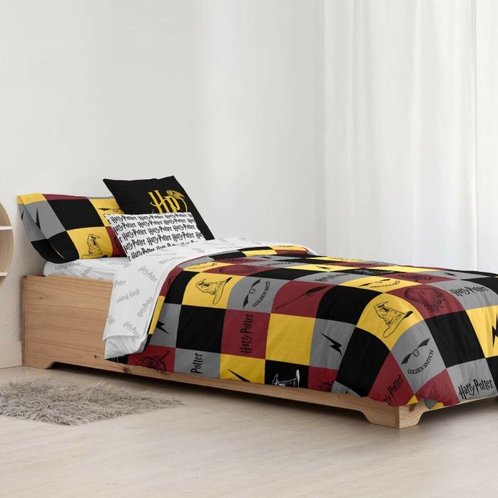 Funda Nórdica Harry Potter Hogwarts Multicolor 175 Hilos 220 x 220 cm Cama de 135/140 1