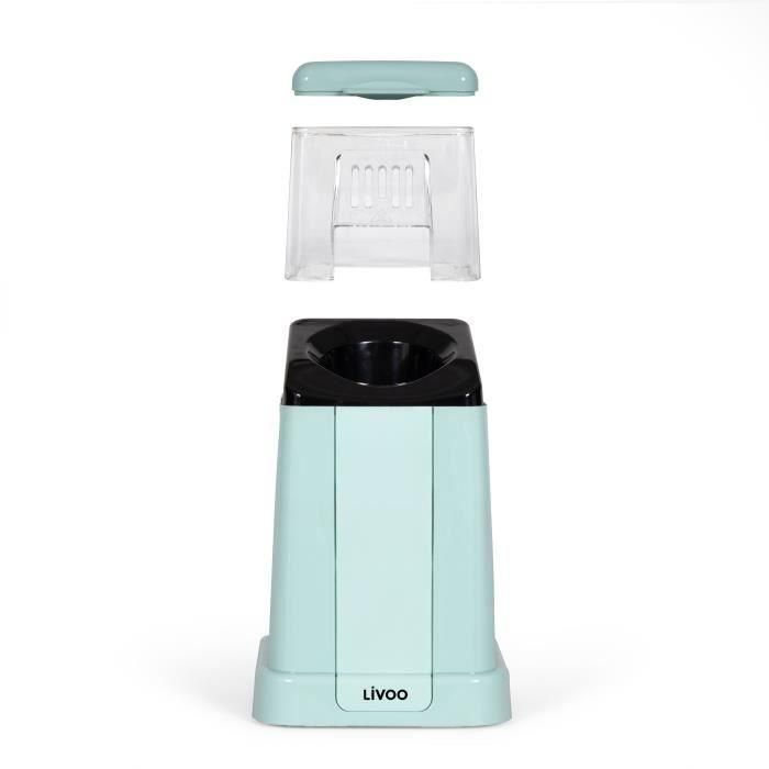 Livoo DOM497 Máquina de palomitas de maíz 1200W, hasta 100g de granos, Azul 1 Livoo DOM497 Máquina de palomitas de maíz 1200W, hasta 100g de granos, Azul 1