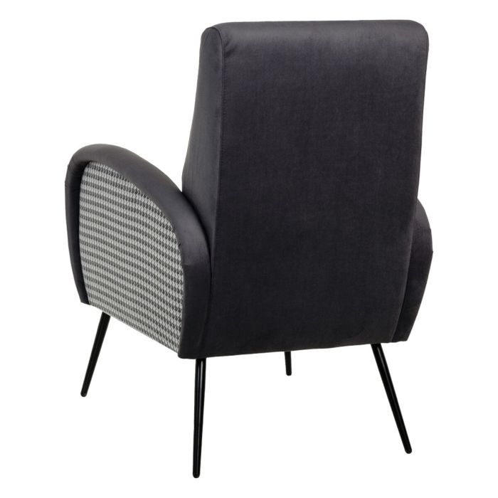 Sillón Negro Gris 68 x 97 x 86 cm 8