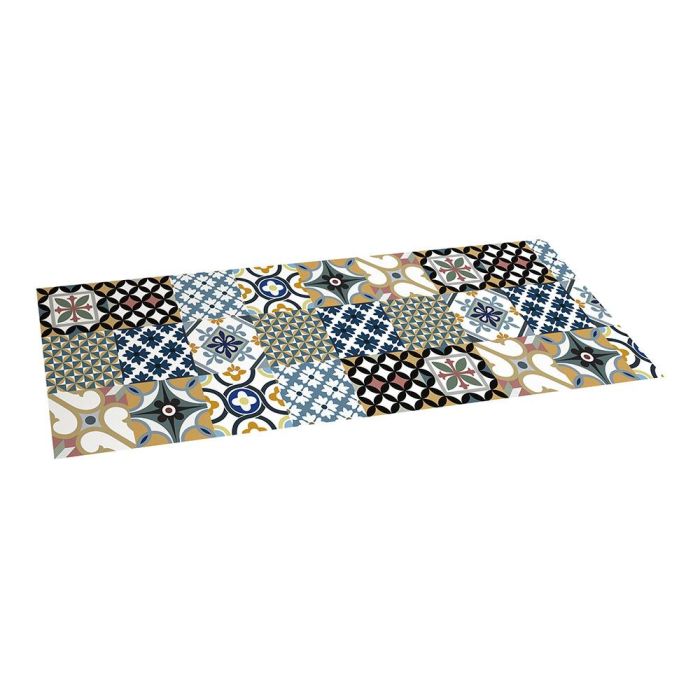 Croma Collection Alfombra vinílica Hidráulico 50 x 140 cm, PVC, antideslizante, azul estampado 0 Croma Collection Alfombra vinílica Hidráulico 50 x 140 cm, PVC, antideslizante, azul estampado 0