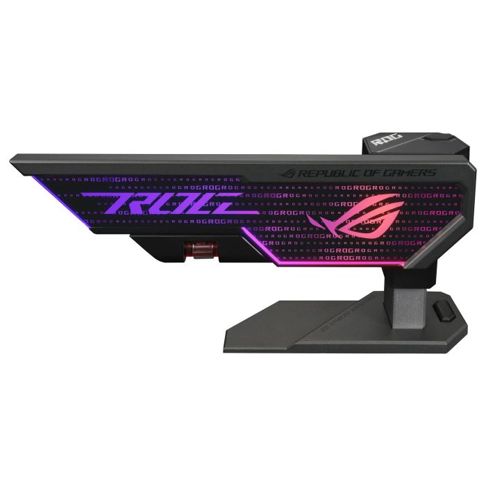 ASUS ROG XH01 Soporte Tarjeta Gráfica Universal Termoplástico Zinc Negro Gris Azul Verde Rojo RGB 5