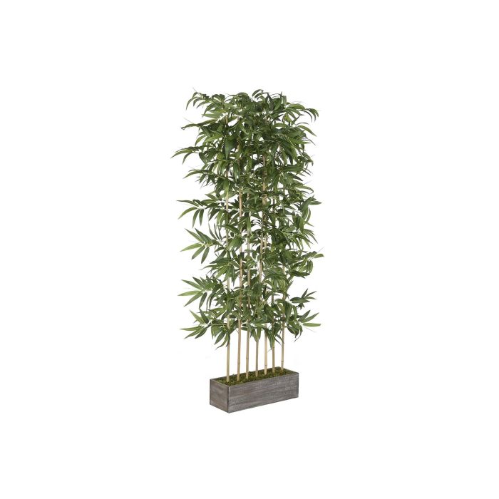 DKD Home Decor Planta Oriental Bambú Verde 190 cm Alto x 100 cm Ancho x 60 cm Largo de PE y Madera