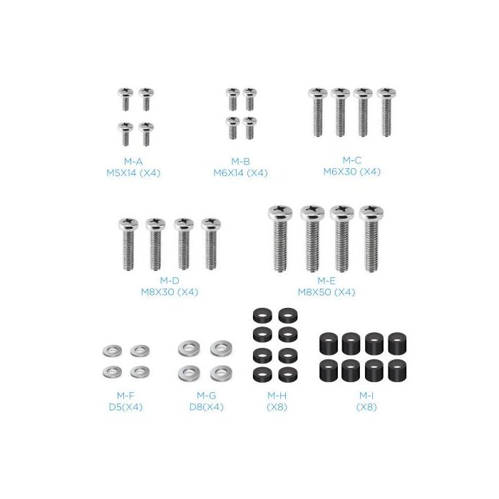 TooQ LPCE1123TSLI-B Soporte de Techo Giratorio Inclinable para TV 23-55 pulgadas, hasta 20kg, Altura Ajustable 520-614mm, Negro 4