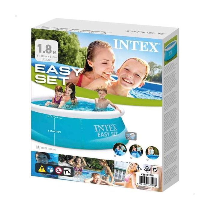 Intex Piscina Hinchable Easy Set Redonda 183x51 cm Capacidad 886 Litros +3 Años 4