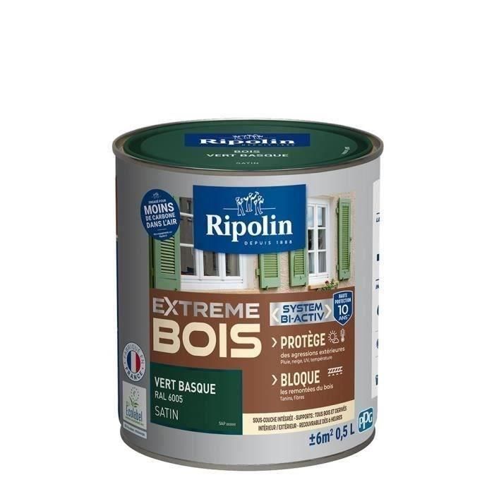 RIPOLIN Pintura para Madera Satinada Alta Protección 10 años que Protege y Magnifica tu Madera - Verde Vasco RIPOLIN Pintura para Madera Satinada Alta Protección 10 años que Protege y Magnifica tu Madera - Verde Vasco