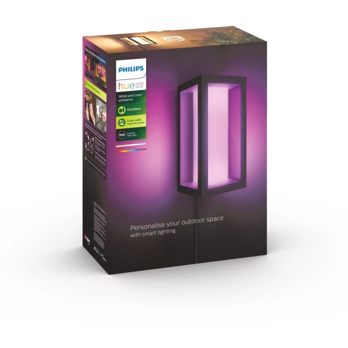Philips Hue White & Color Ambiance Impress Wandleuchte schmal Schwarz 5 Philips Hue White & Color Ambiance Impress Wandleuchte schmal Schwarz 5