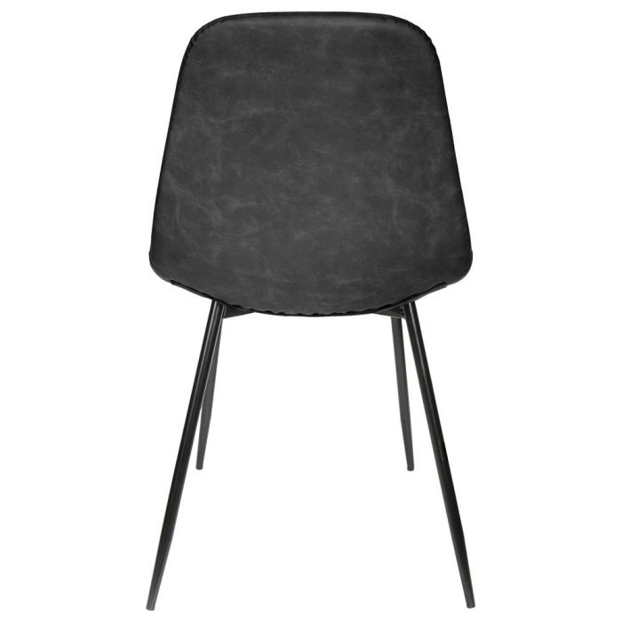 Home Deco Factory Silla Amber Negra Estilo Industrial - Madera y Hierro - 54,2x43,7x85,5 cm 3 Home Deco Factory Silla Amber Negra Estilo Industrial - Madera y Hierro - 54,2x43,7x85,5 cm 3