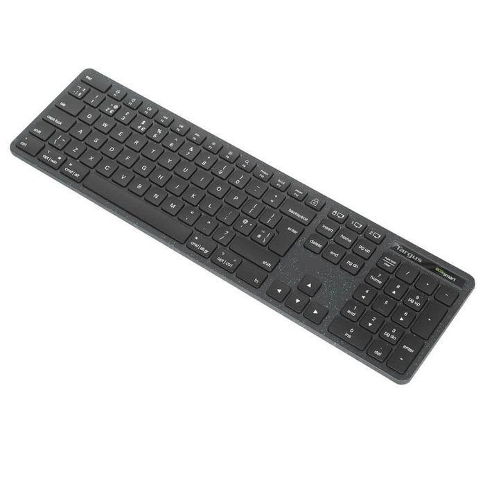 Targus Teclado Inalámbrico EcoSmart Full-Size, Nordic, 2x AAA, Negro 2