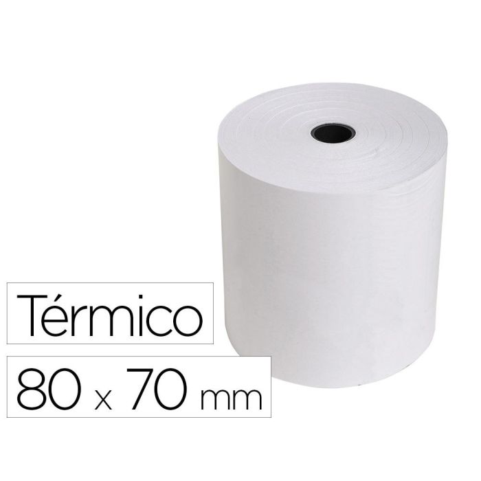 Rollo Sumadora Exacompta Termico 80 mm X 70 mm 55 gr-M2 Sin Bisfenol A 6 unidades