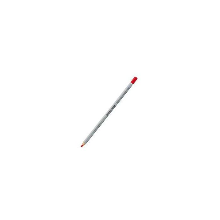 Staedtler Lápiz Lumocolor Omnichrom Rojo | Lápiz de Madera para Marcar Superficies Lisas, Soluble en Agua y Ecológico Certificado PEFC