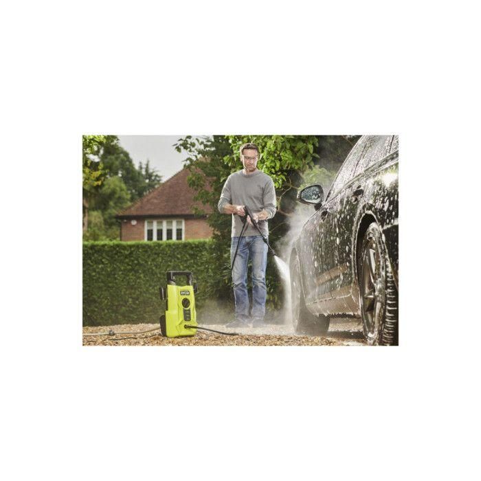 Ryobi RYO4892210195111 Limpiador de Alta Presión 1400 W, 100 Bares, 360 L/h, Manguera 5m PVC, Lanza Vario RY100PWA 1 Ryobi RYO4892210195111 Limpiador de Alta Presión 1400 W, 100 Bares, 360 L/h, Manguera 5m PVC, Lanza Vario RY100PWA 1