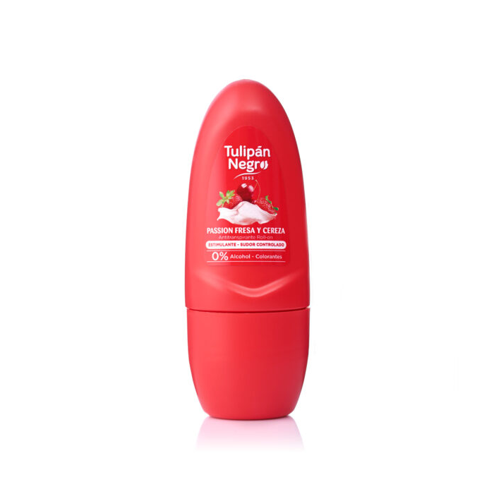 Tulipán Negro Deo Roll On Fresa Y Cereza 50 mL Desodorante