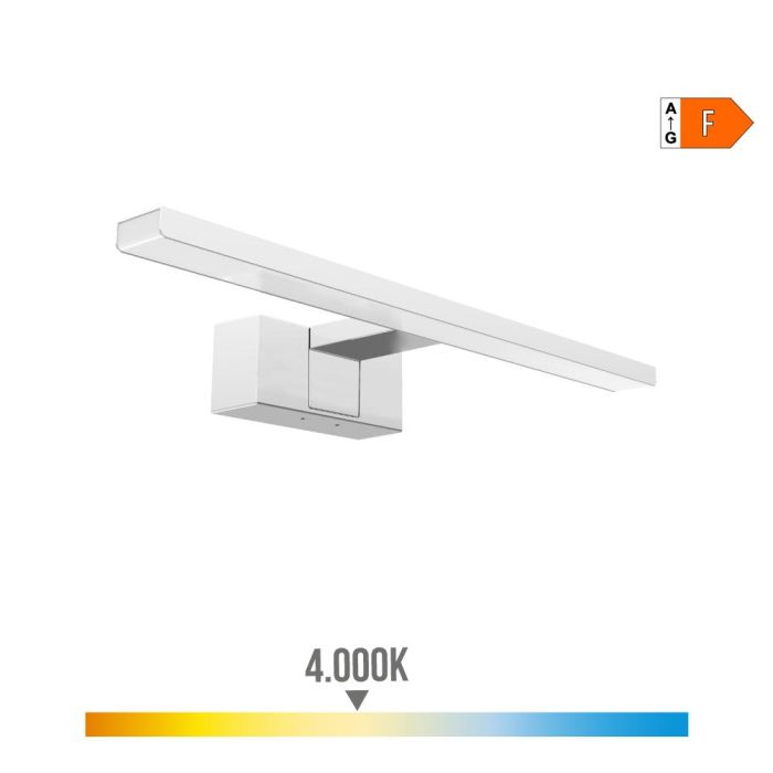 Lámpara led de pared y espejo 6w 600lm 4.000k luz día 30x12,8x5,10cm edm