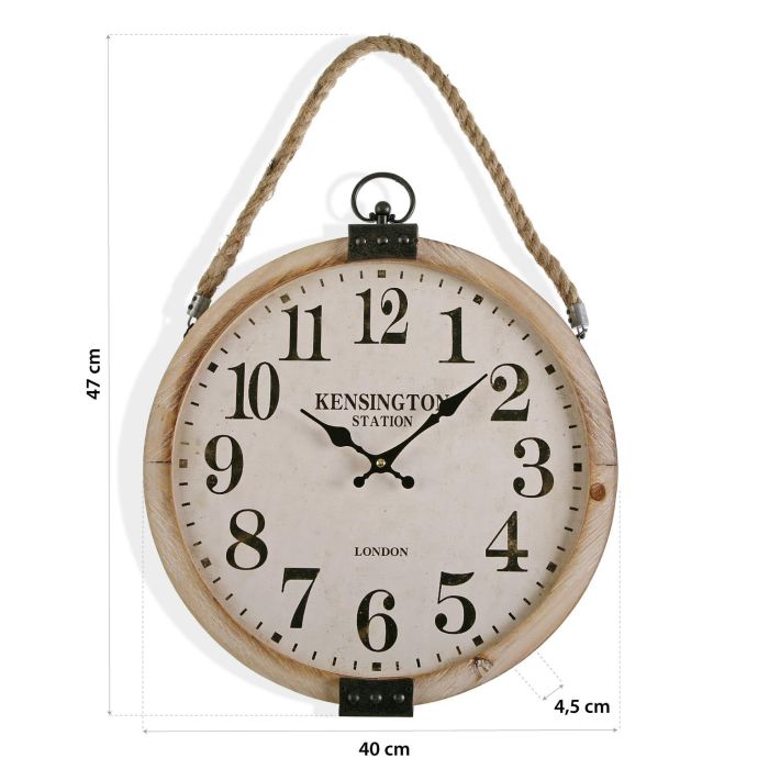 Reloj Pared Madera Kensingt.40 Versa 4X47CM 3 Reloj Pared Madera Kensingt.40 Versa 4X47CM 3